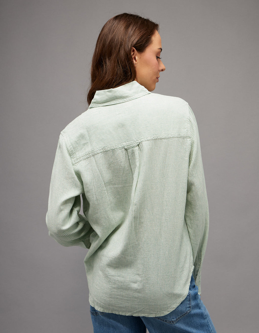 Camisa abotonada de lino Ae - Generico 0355_6829_313_ob
