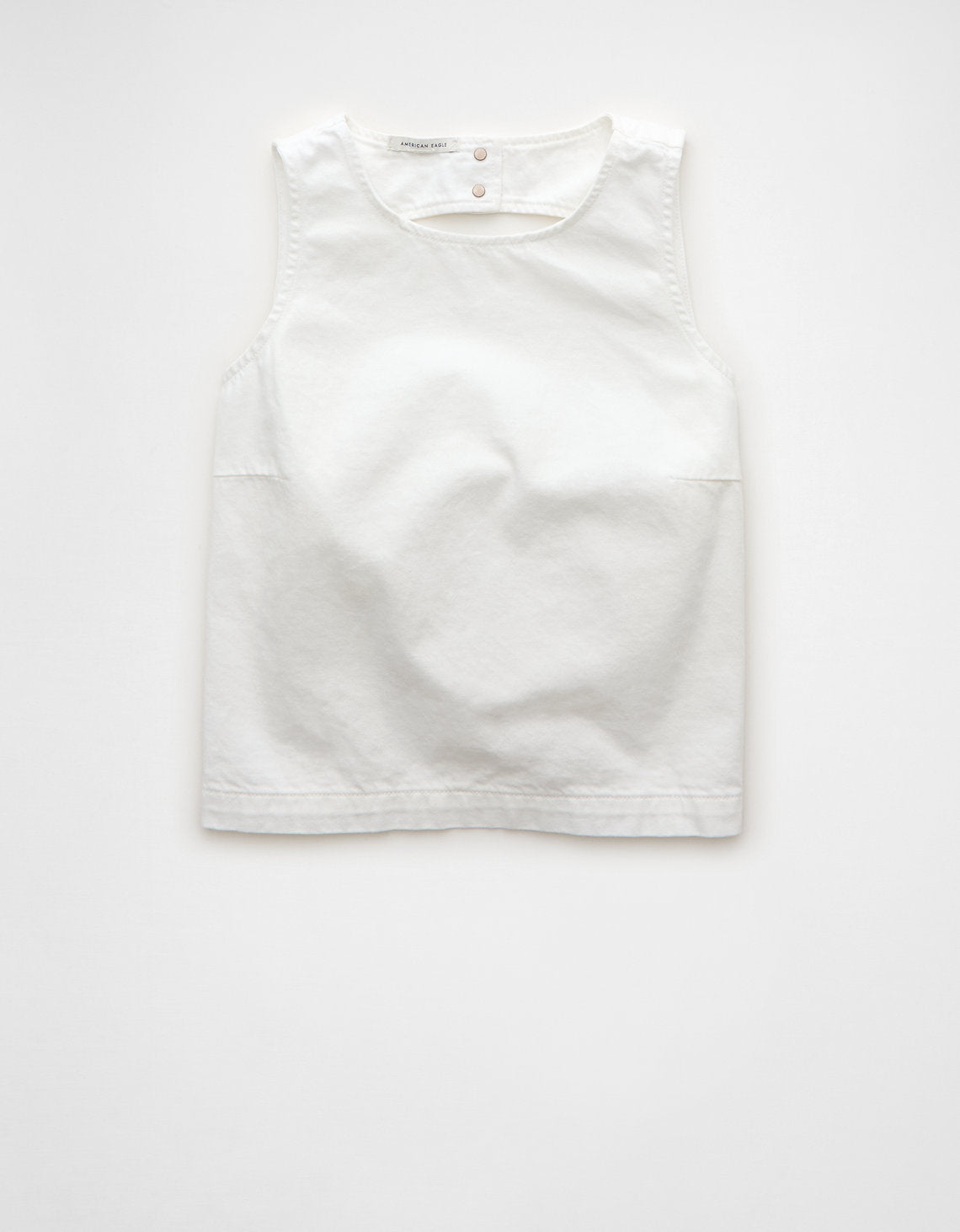 Camisa de mezclilla con espalda abierta - Blanco 0358_6184_100_f