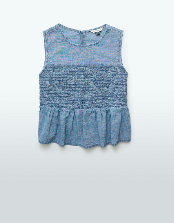 Top de tirantes estilo babydoll con fruncido - Generico