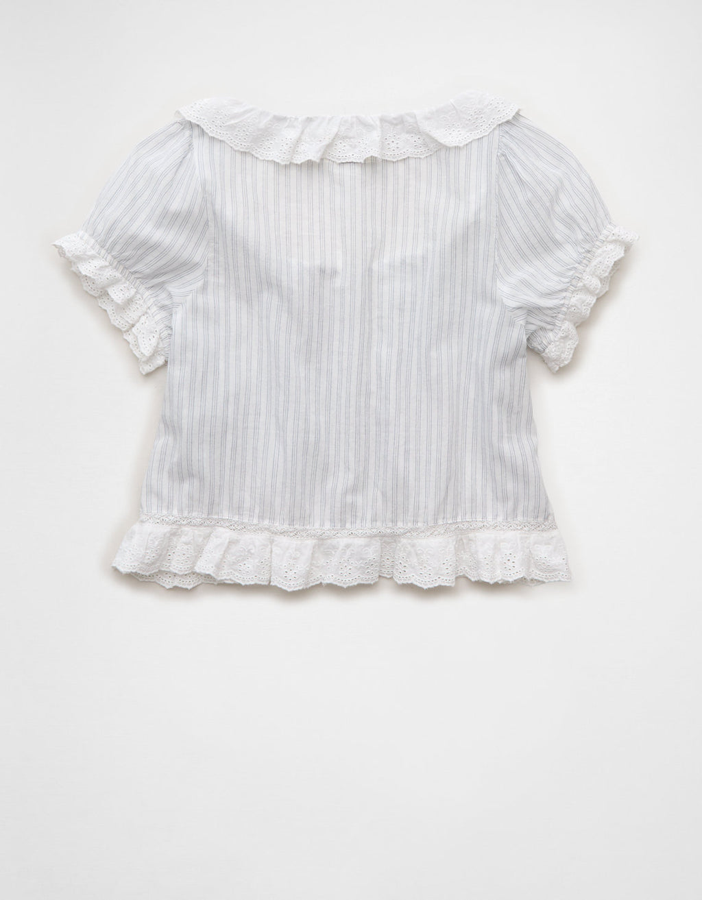 Blusa abotonada Ae Schiffli - Blanco 0358_6594_100_b