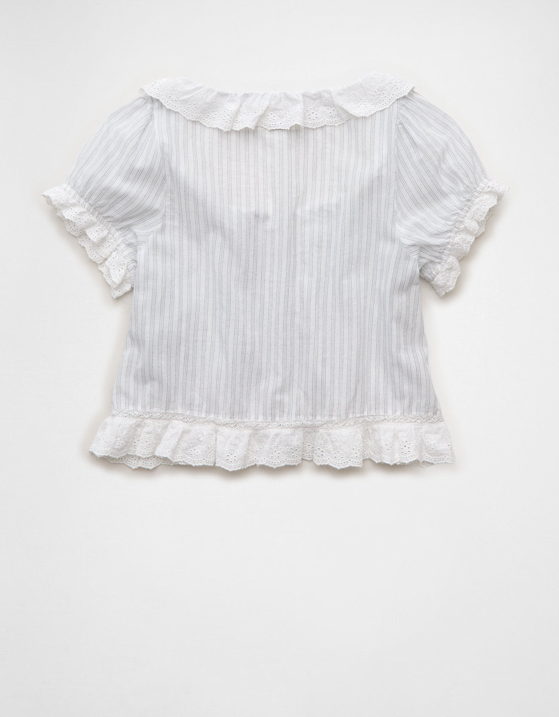 Blusa abotonada Ae Schiffli - Blanco 0358_6594_100_b