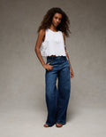Tank top sin mangas bordado con lazo lateral Ae - Blanco 0358_6766_134_of