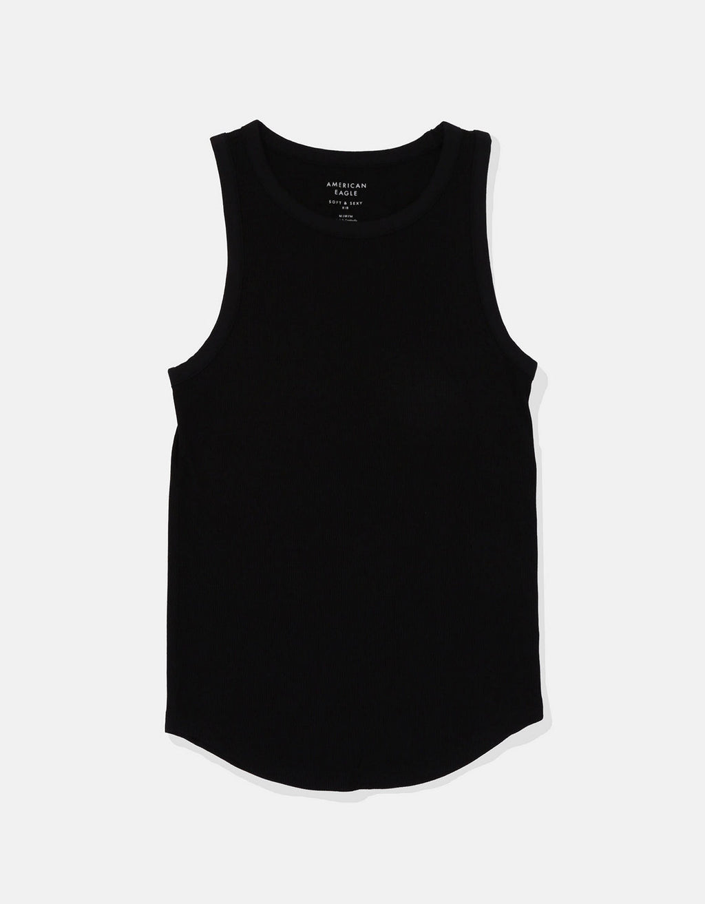 Blusa AE cuello redondo sin mangas para mujer - Negro 0366_5718_001_f