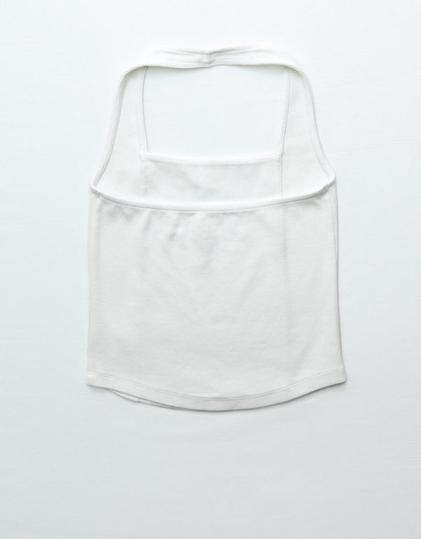 Top de tirantes estilo corsé - Blanco
