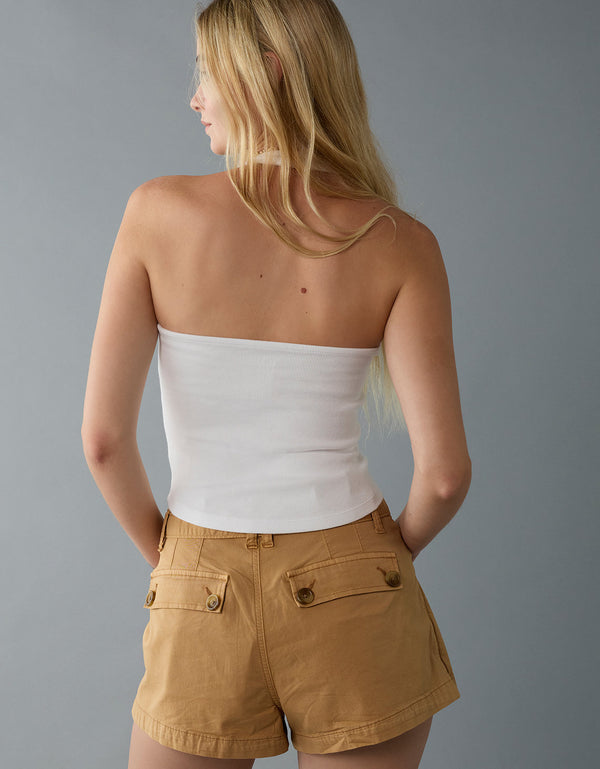 Top de tirantes estilo corsé - Blanco