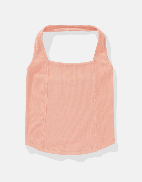 Top de tirantes estilo corsé - Naranja