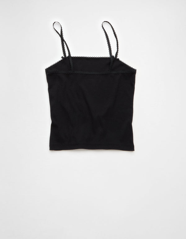 Cami con encaje de Ae - Negro