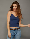 Tank Top Strappy-Go-Lucky Ae - Azul 0366_6413_911_of