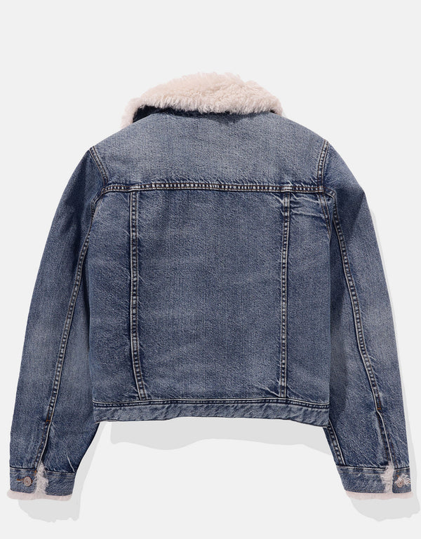 Casaca biker Denim Mujer AE - Generico