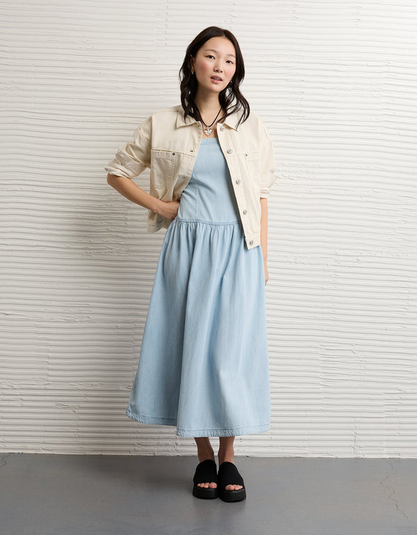 Chaqueta Vaquera Ae Swing - Beige