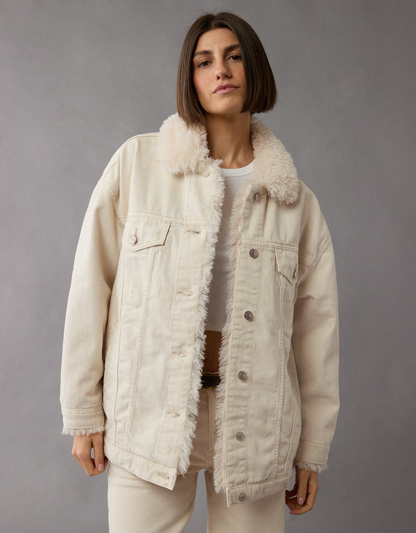 Casaca en denim de mujer AE - Generico