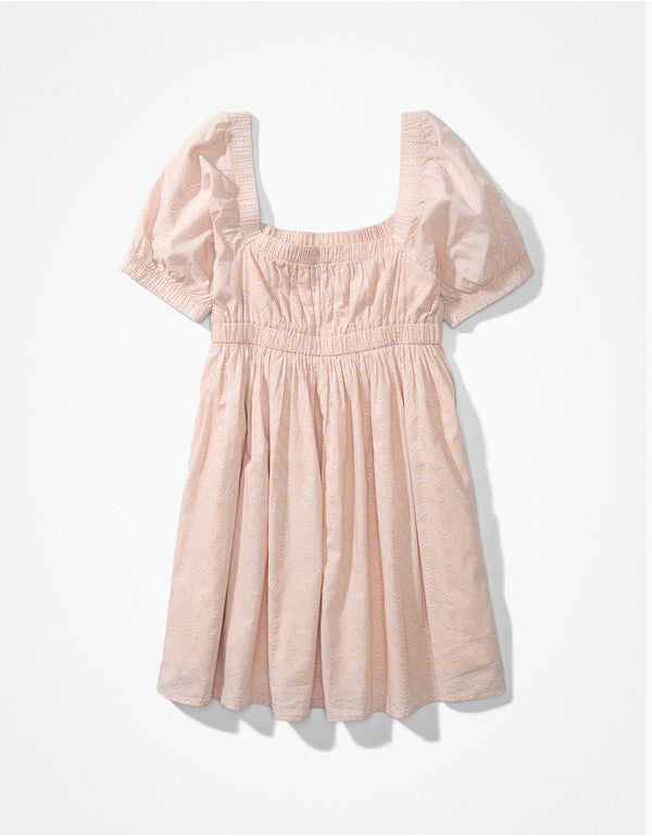 Vestido AE con hombros descubiertos y escote en el frente - Naranja