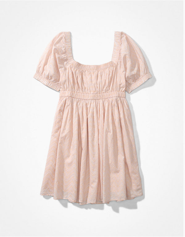 Vestido AE con hombros descubiertos y escote en el frente - Naranja