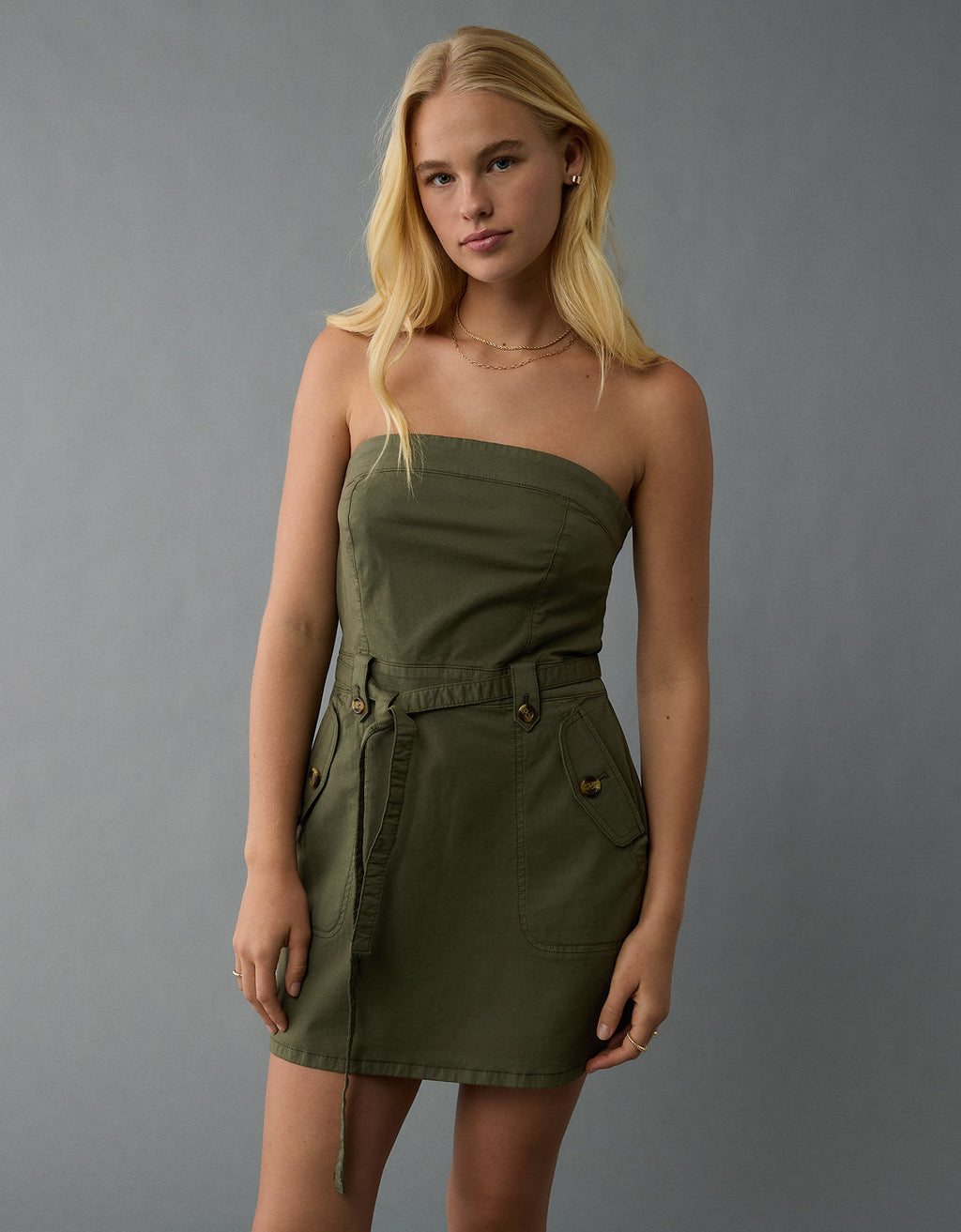 Vestido Utility Mini Ae Tube - Generico 0395_8248_309_of