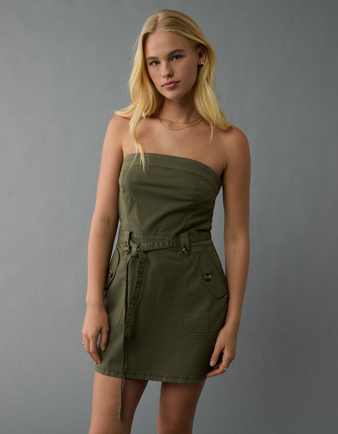Vestido Utility Mini Ae Tube - Generico 0395_8248_309_of