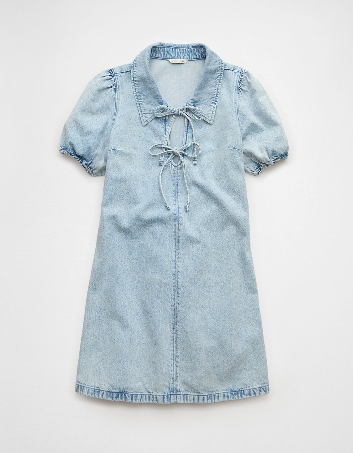 Vestido Camisero Mini Ae - Azul 0395_8717_764_f