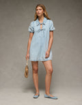 Vestido Camisero Mini Ae - Azul 0395_8717_764_of