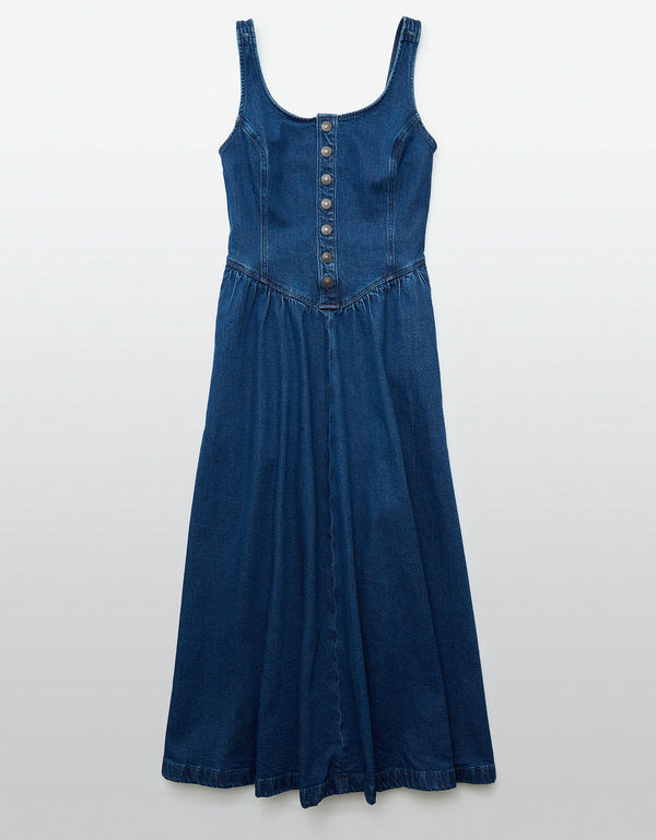 Vestido Jean con botones delanteros - Generico