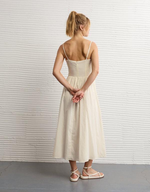 Vestido midi con tirantes Ae - Generico