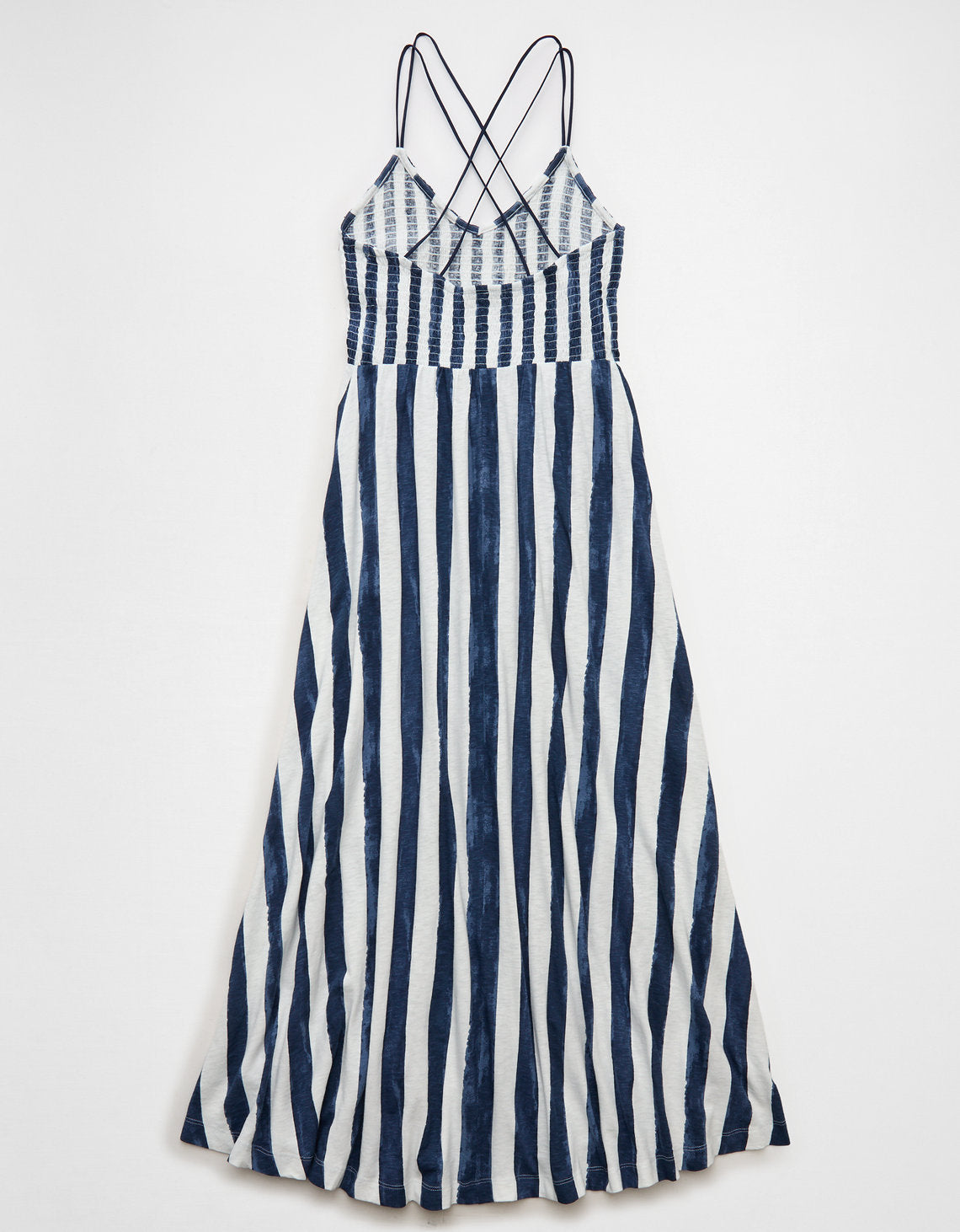 Vestido maxi fruncido Sunchaser Ae - Azul 0395_9058_410_b