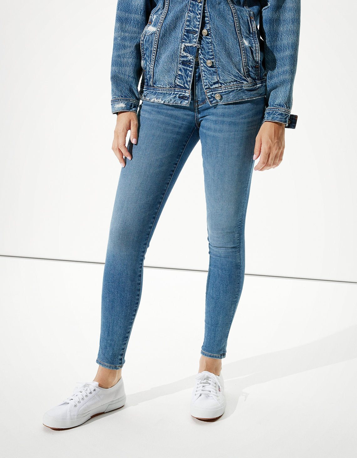 Jegging AE Ne(x)t Level de tiro bajo - Azul 0431_2875_423_of
