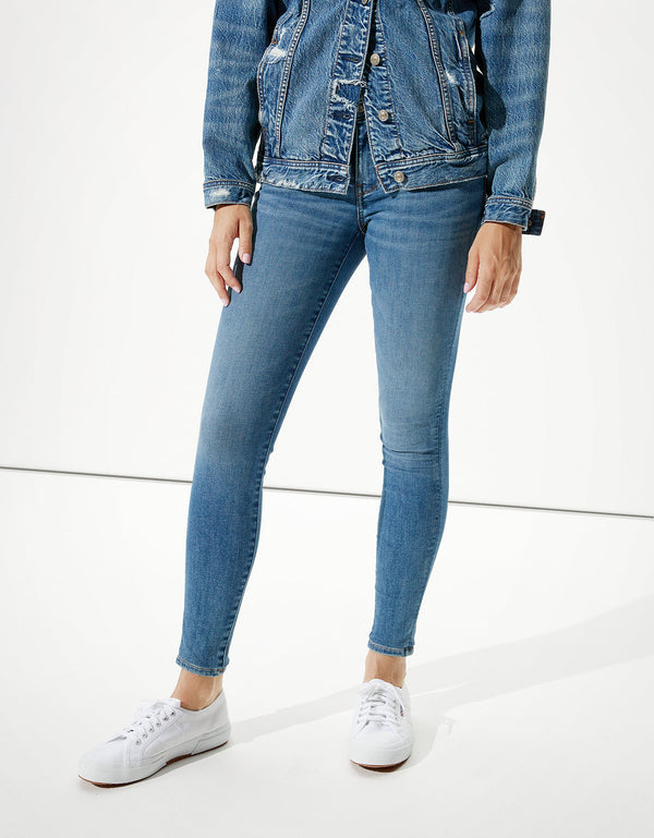 Jegging AE Ne(x)t Level de tiro bajo - Azul