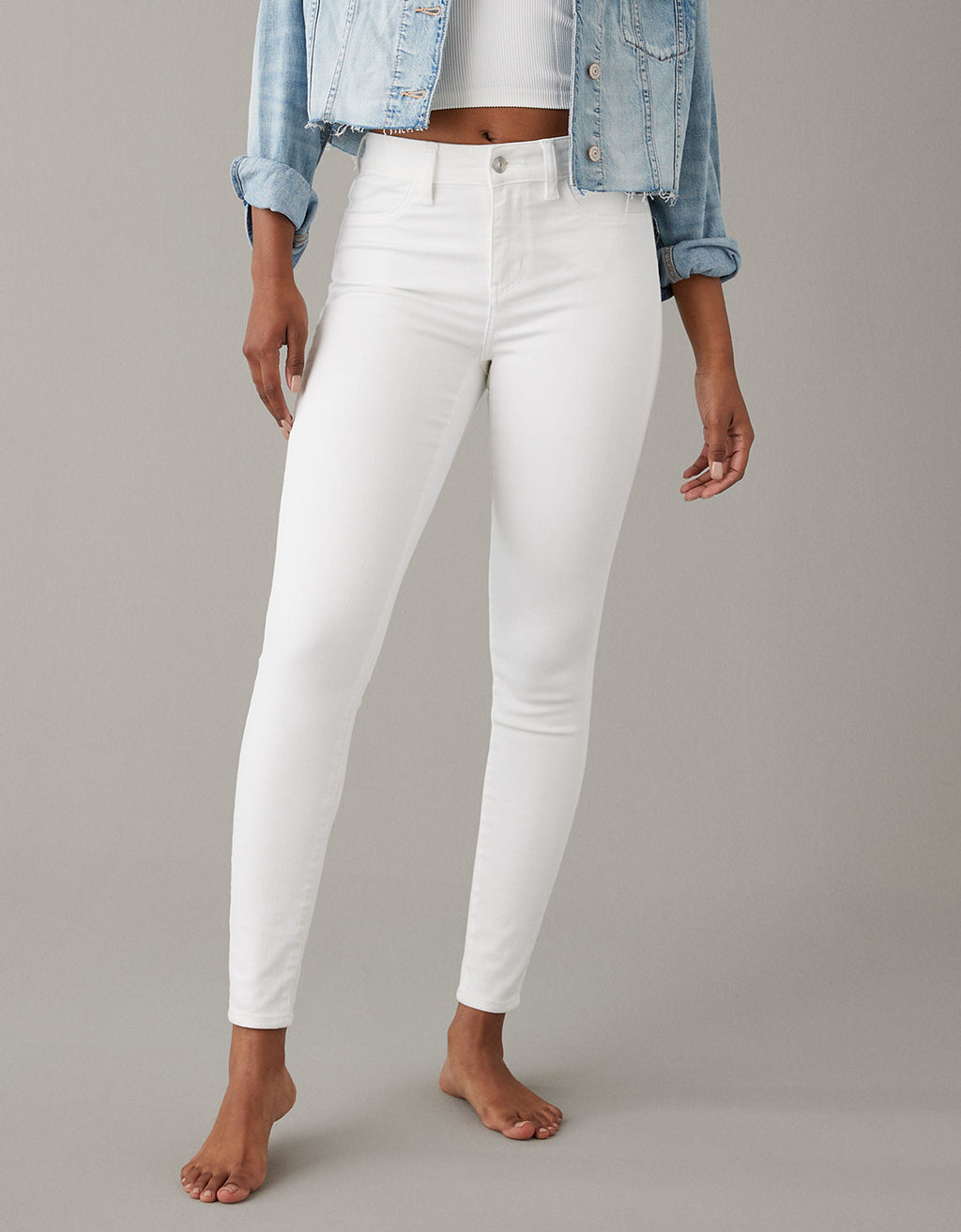 Jegging Ae tiro alto, Ne(x)t Level  - Blanco 0433_3746_110_of