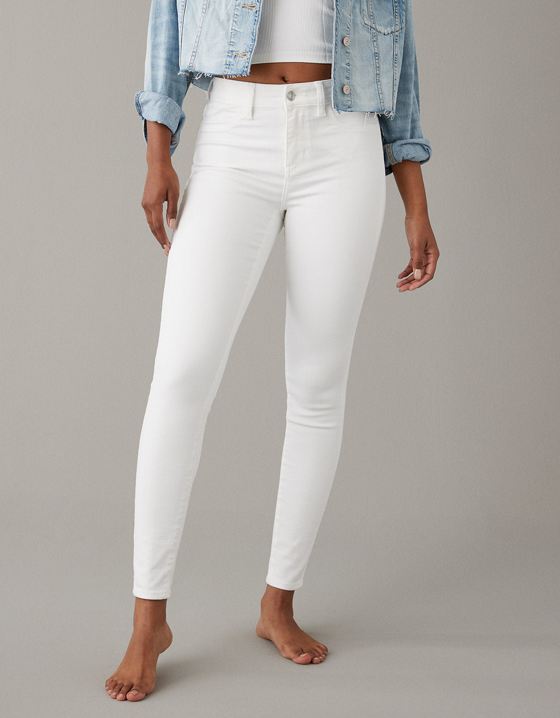 Jegging Ae tiro alto, Ne(x)t Level  - Blanco 0433_3746_110_of
