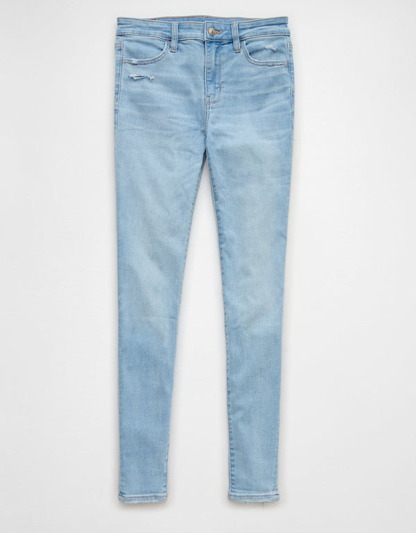 Jegging Tiro Alto Mujer AE - Azul