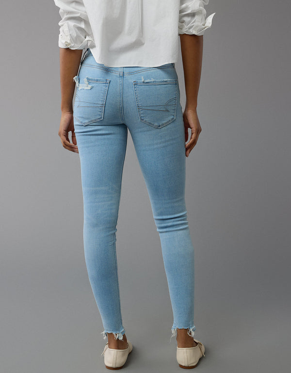 Jegging Tiro Alto Mujer AE - Azul