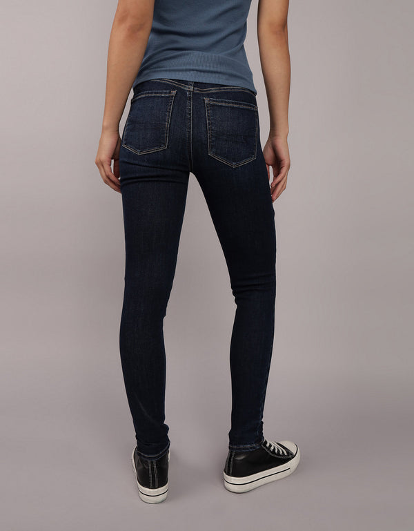 Jegging de talle alto de mujer AE - Azul