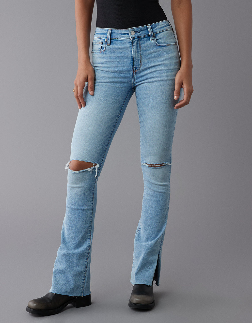 Jean Skinny de Tiro Alto con desgaste Mujer AE - Generico 0434_5192_173_os