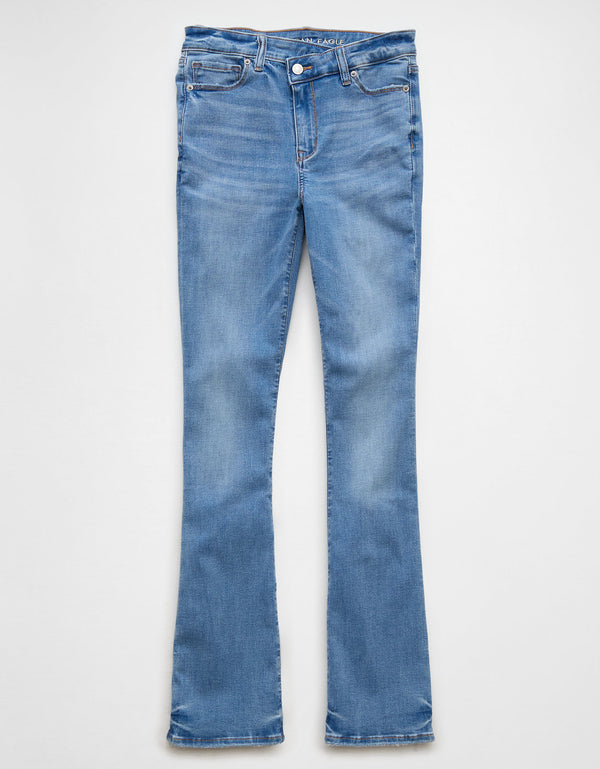 Jean Skinny Kick de Talle Alto Mujer AE - Azul