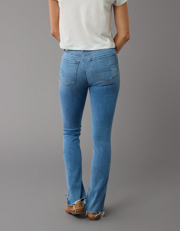 Jean Skinny Kick de Talle Alto Mujer AE - Azul