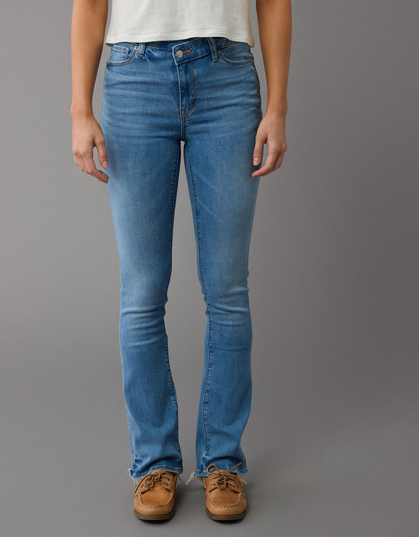 Jean Skinny Kick de Talle Alto Mujer AE - Azul