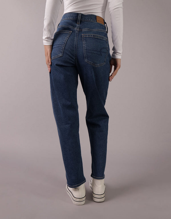Jean straight de tiro alto de mujer AE - Generico