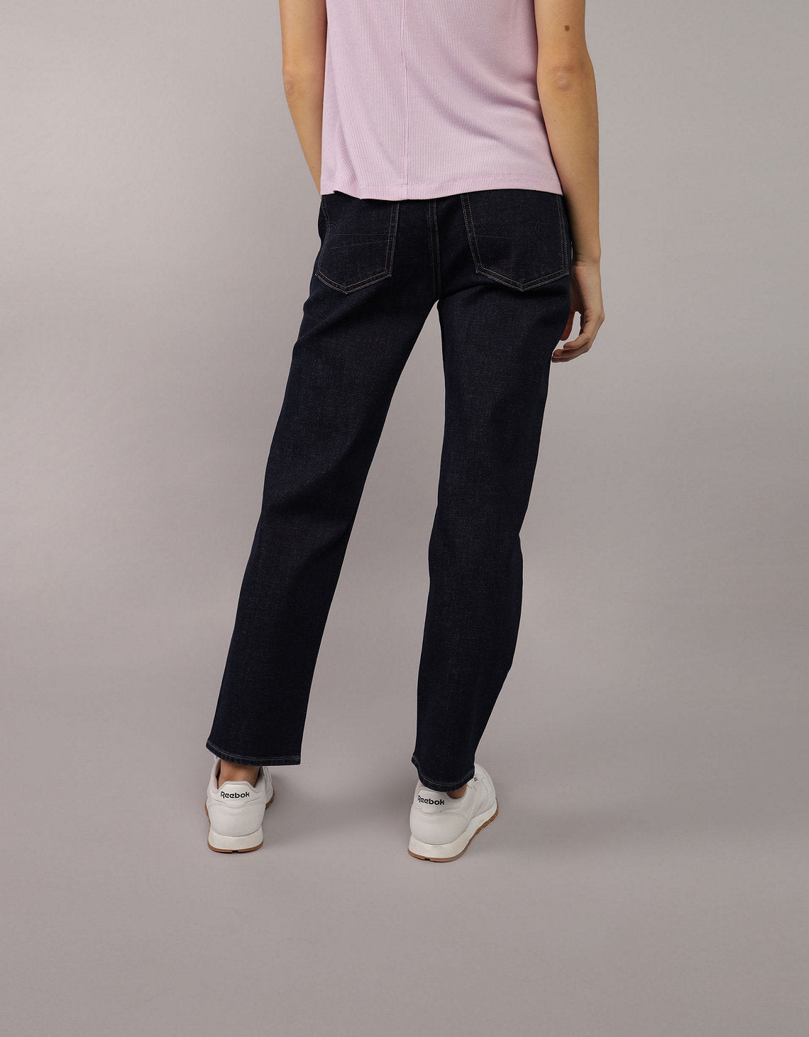 Jean straight de tiro alto de mujer AE - Generico 0435_5508_852_ob