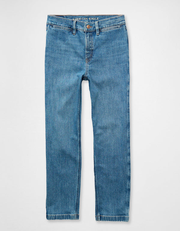 Jean Straight Ankle Tiro Alto Ae - Generico
