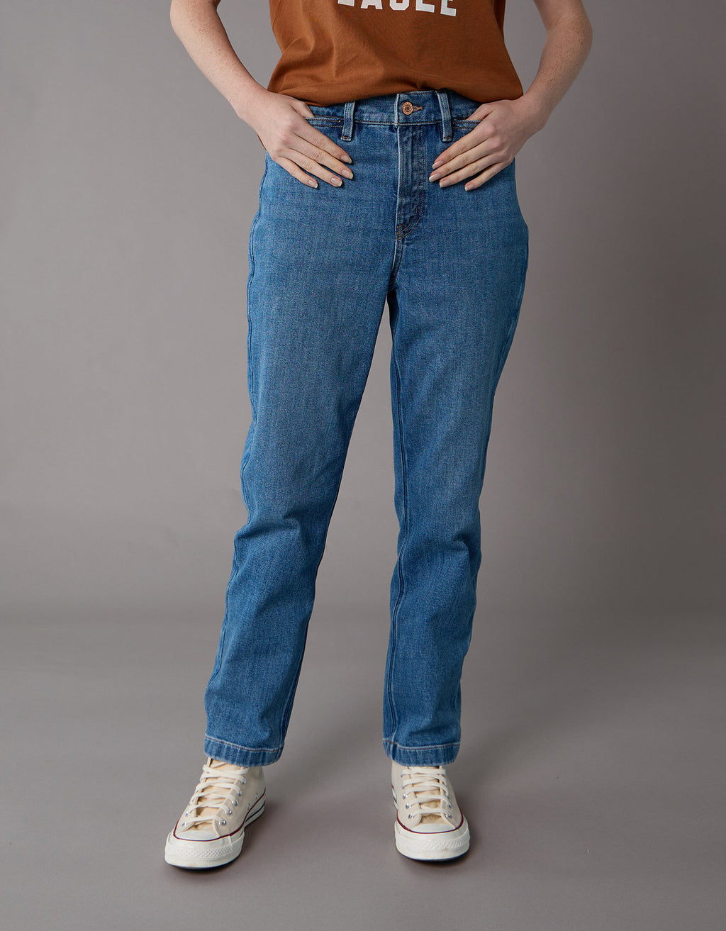 Jean Straight Ankle Tiro Alto Ae - Generico 0435_5761_851_of