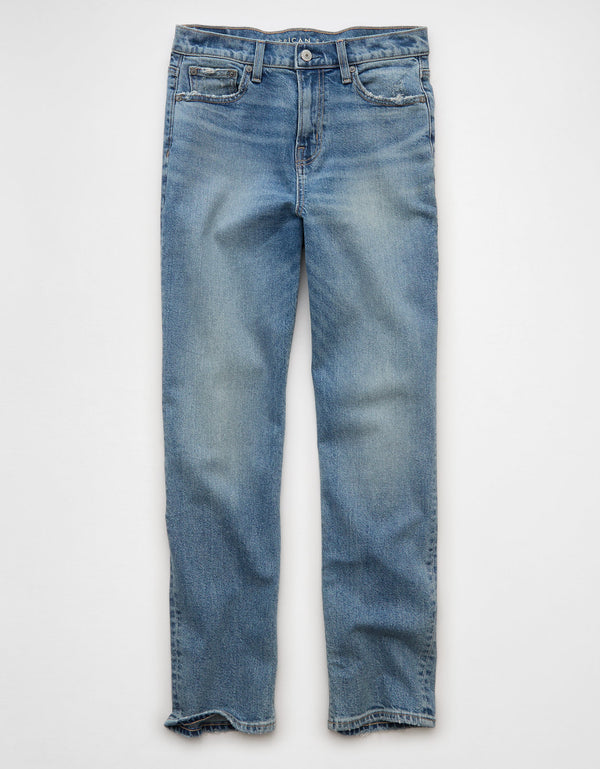 Jean Straight Ankle Tiro Alto Ae - Generico