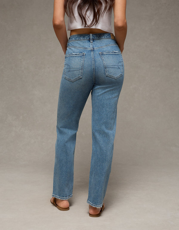 Jean Straight Ankle Tiro Alto Ae - Generico