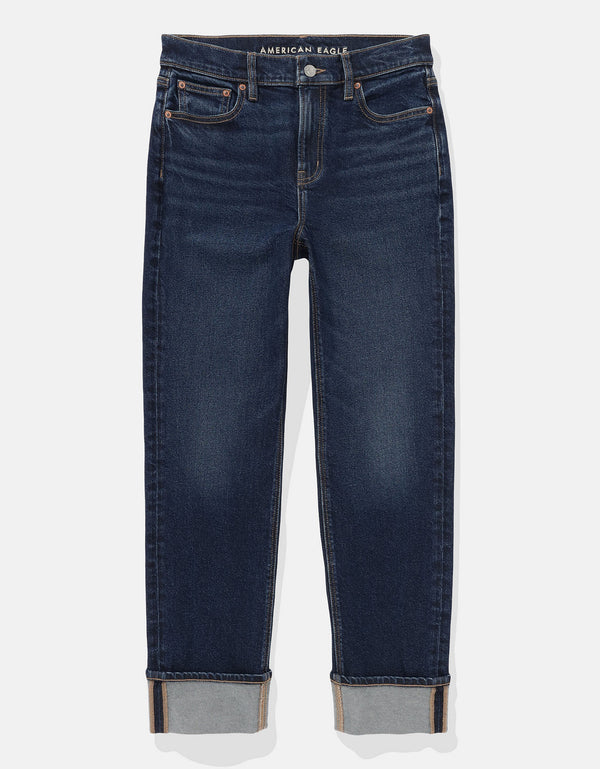 Jean Straight Ankle de Tiro Alto Ae - Generico