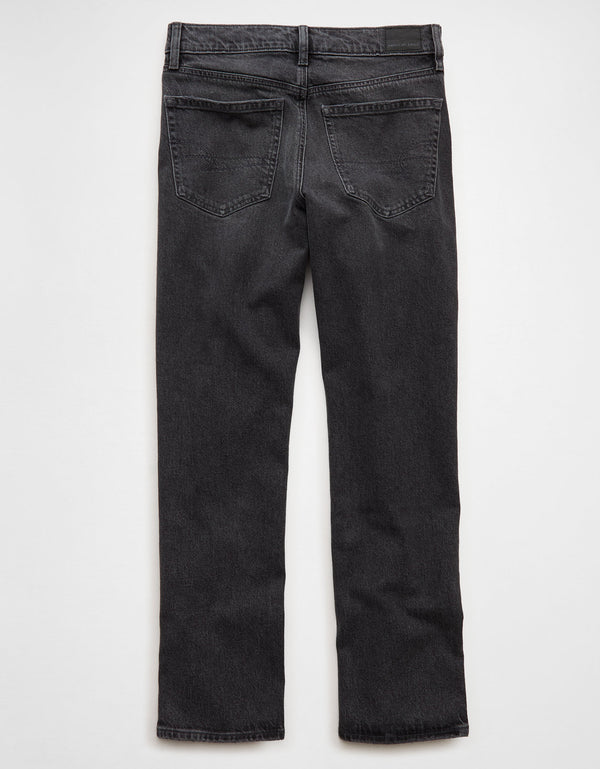 Jean Straight Tiro Alto Ae - Negro