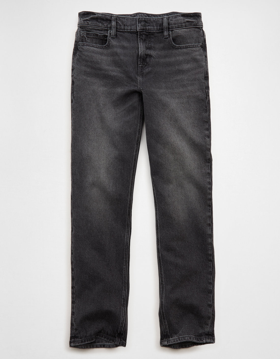 Jean Straight Tiro Alto Ae - Negro 0435_6026_001_f
