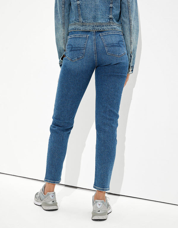 Ae Stretch mom Jean - Azul