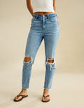 Jean AE mom strigid con rotos - Azul 0436_3936_923_of