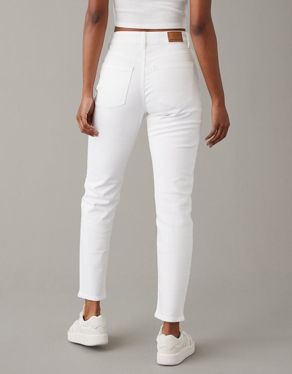 Ae Stretch mom Jean - Blanco