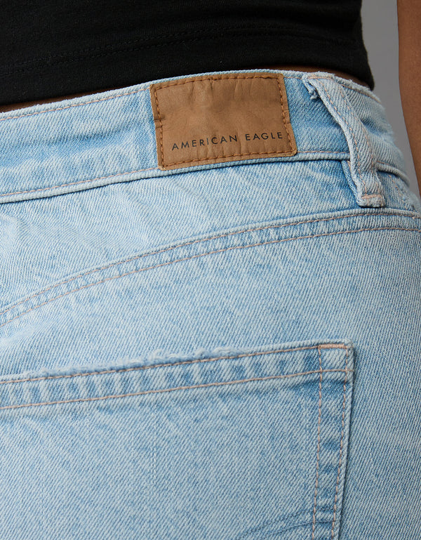 Jean Mom con rotos Mujer AE - Blanco