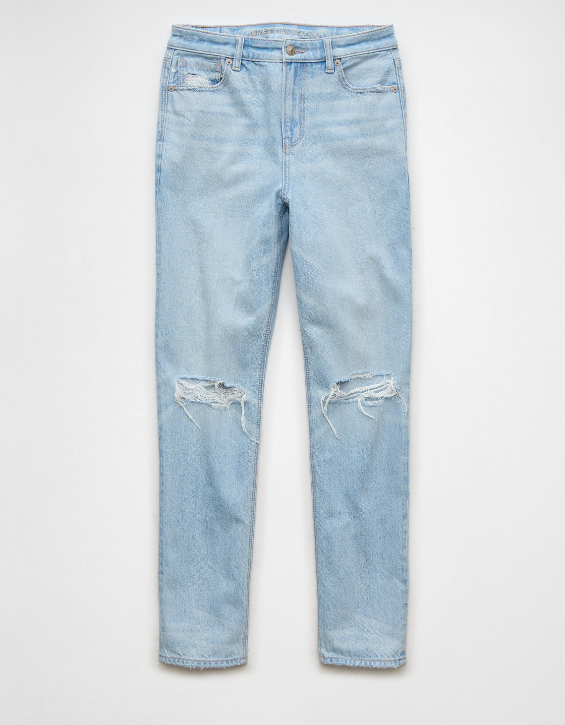 Jean Mom con rotos Mujer AE - Blanco 0436_5272_142_f