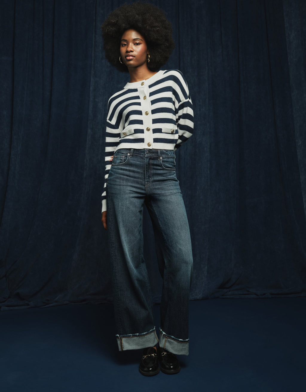 Jean Straight Baggy Talle Alto y Holgado Mujer AE - Generico 0437_5266_086_l1